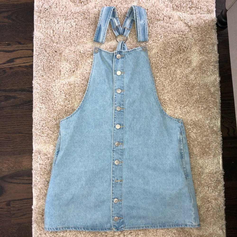 Forever 21 Denim Overall Dress - Picture 6 of 9